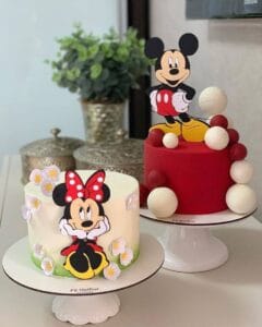 bolo para festa da minnie e mickey