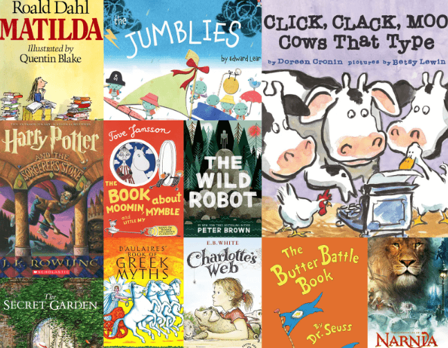 capas de livros que fazem parte da literatura infantil