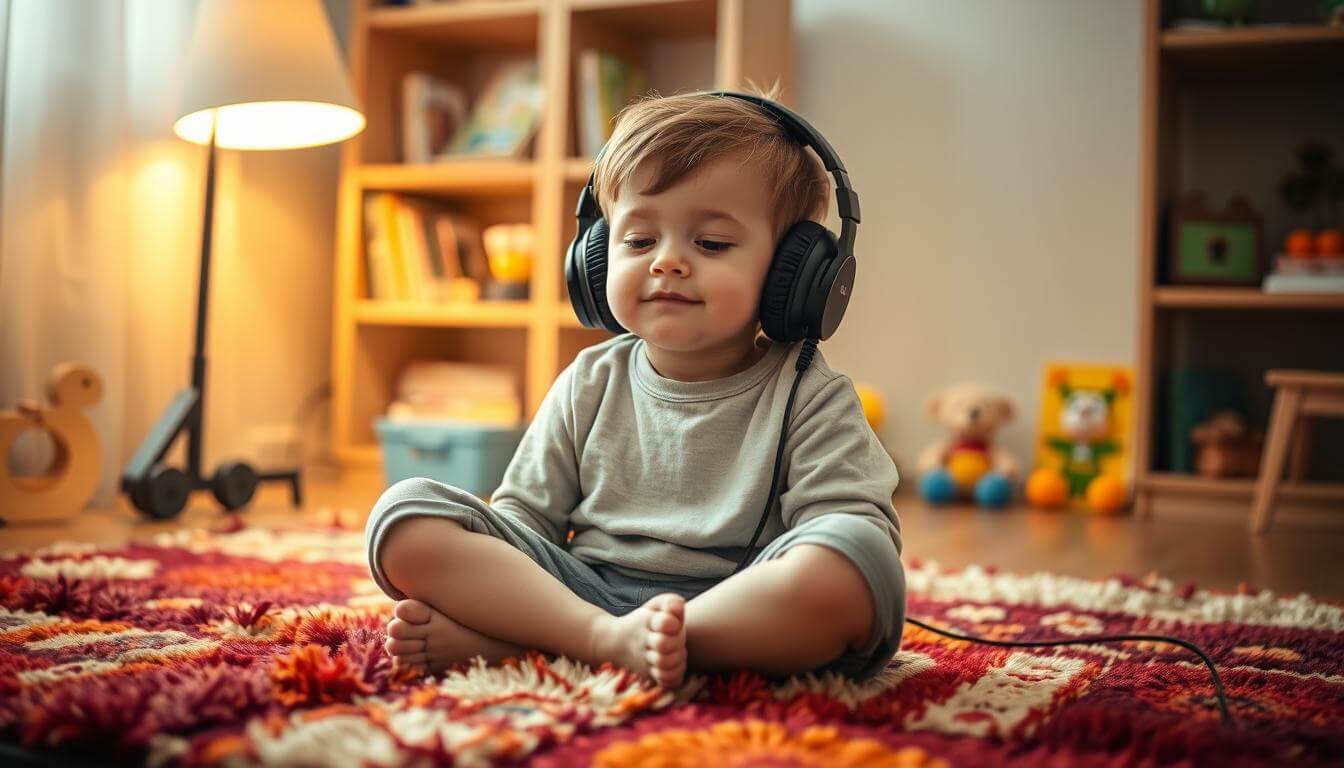 benefícios da música para bebês